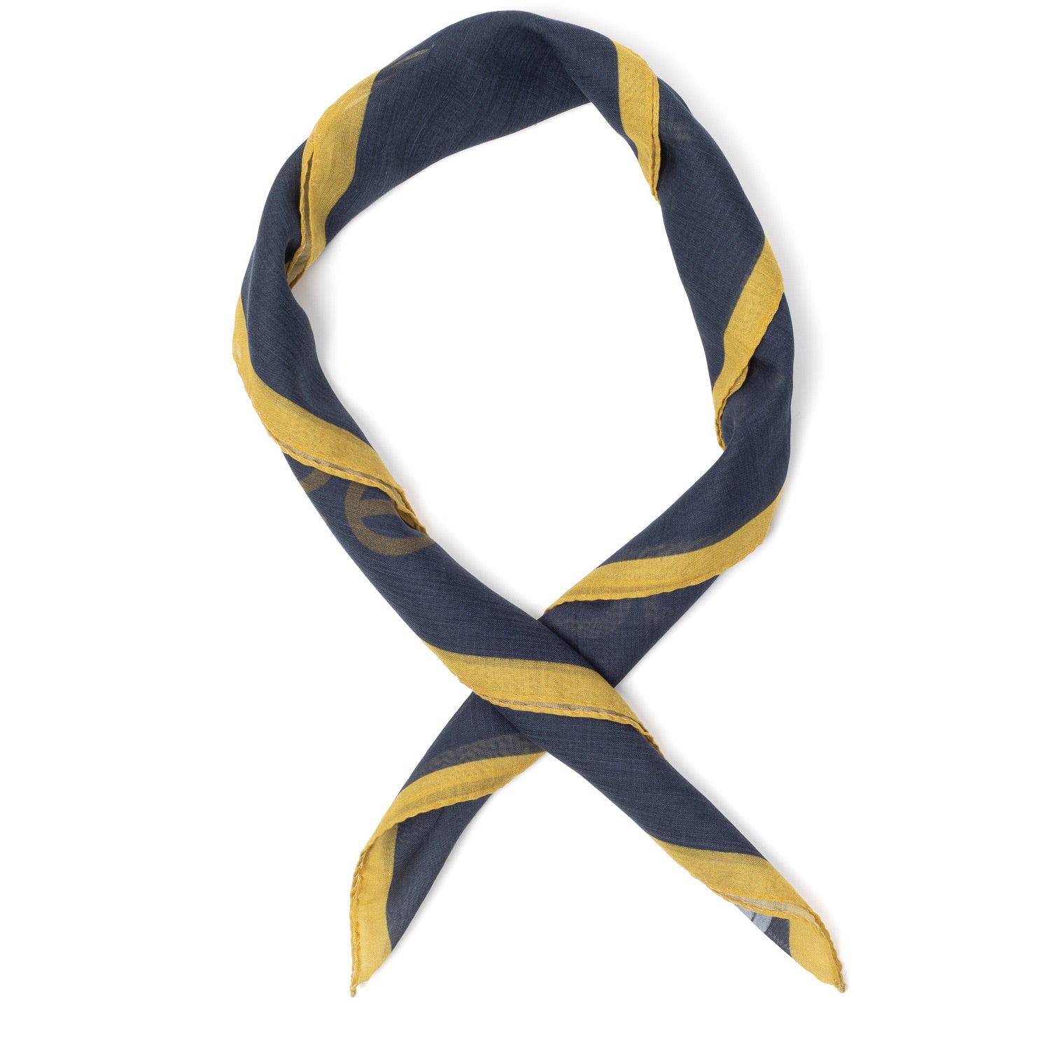 Limited Anniversary Edition: Bandana "Music" made from Cotton & Cashmere - hand-rolled